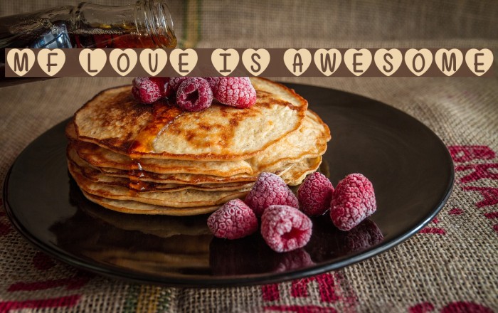 Mf Love Is Awesome Font examples