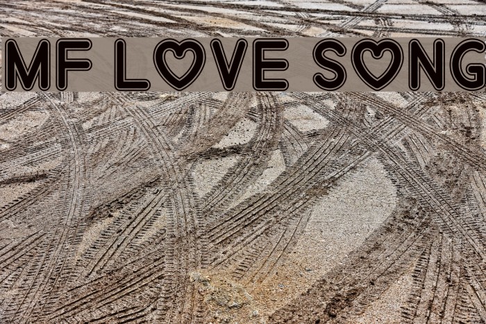 Mf Love Song Font examples