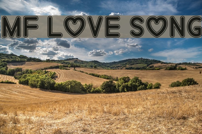 Mf Love Song Font examples