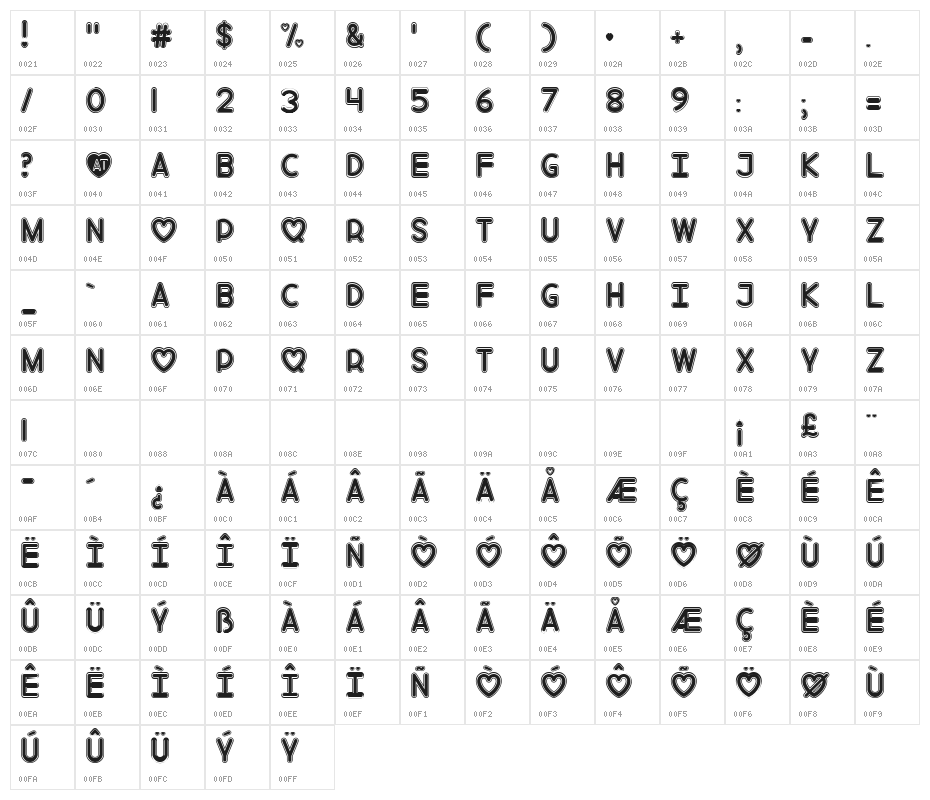 Mf Love Song Character Map