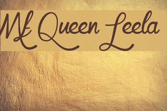 Mf Queen Leela Font examples