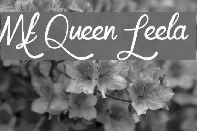 Mf Queen Leela Font examples