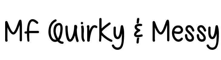 Mf Quirky & Messy Font