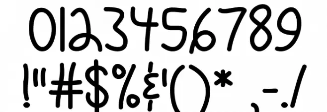 Mf Quirky & Messy Font OTHER CHARS