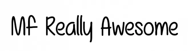 Mf Really Awesome  Free Fonts Download