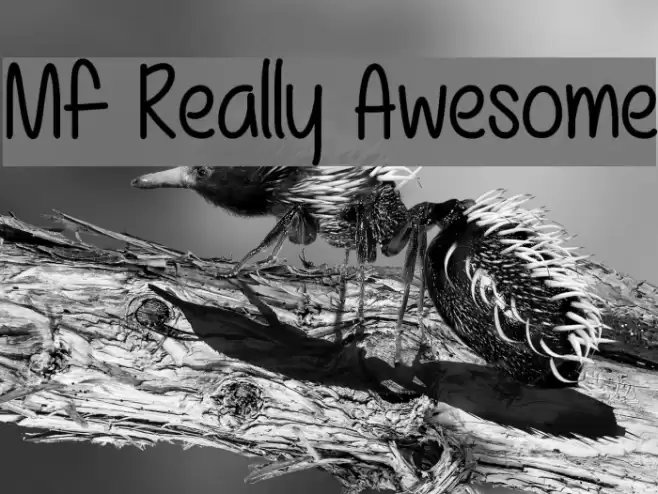 Mf Really Awesome Font examples