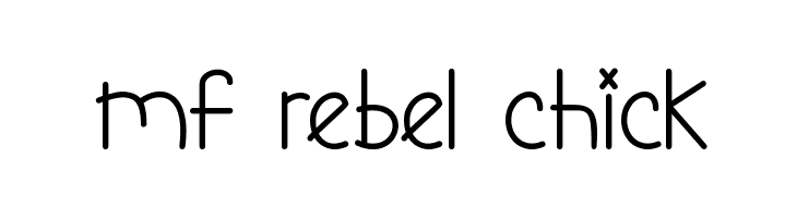 Mf Rebel Chick  नि: शुल्क फ़ॉन्ट्स डाउनलोड