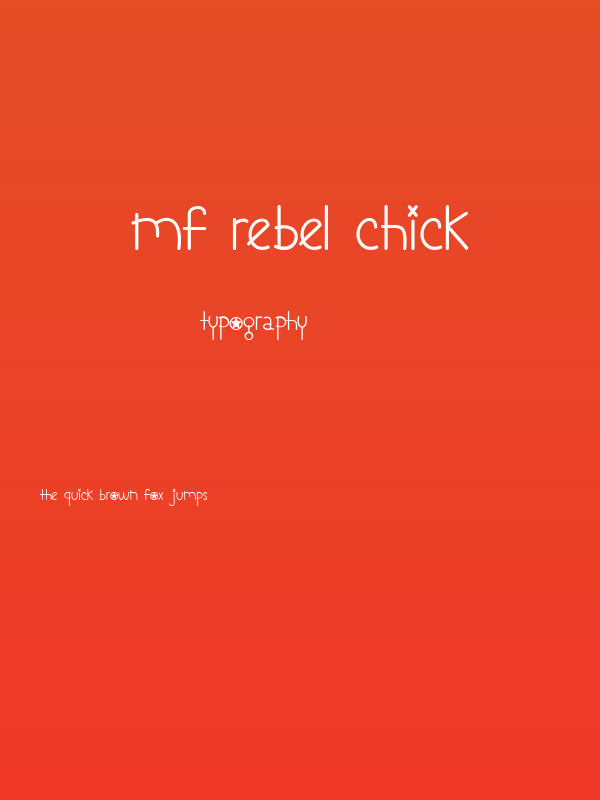Mf Rebel Chick Poster