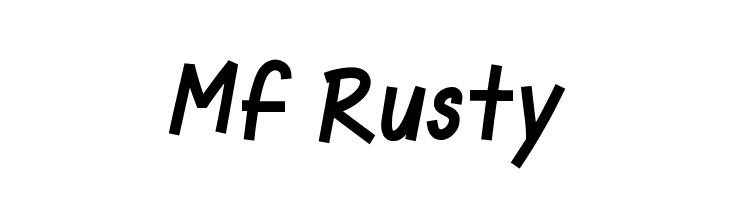 Mf Rusty  font caratteri gratis