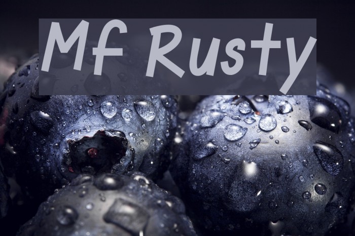 Mf Rusty Font examples