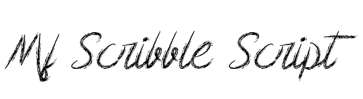 Mf Scribble Script Font