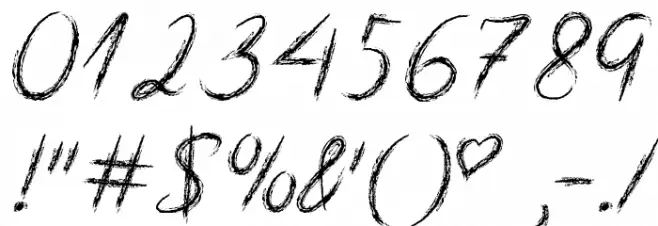 Mf Scribble Script Font OTHER CHARS
