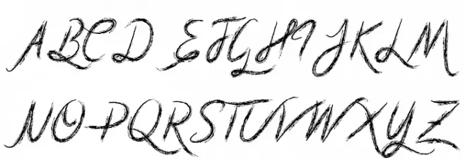 Mf Scribble Script Fuentes MAYÚSCULAS