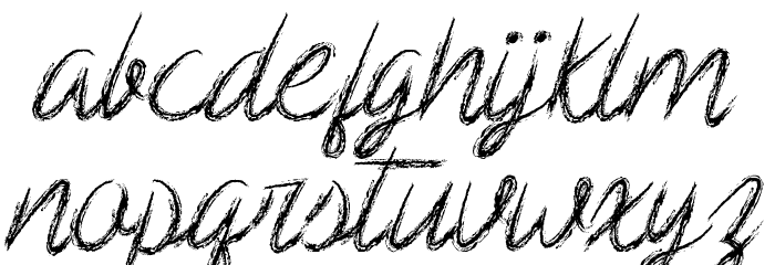 Mf Scribble Script Font LOWERCASE