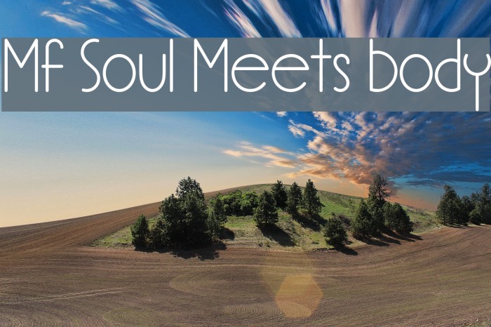 Mf Soul Meets Body Font examples