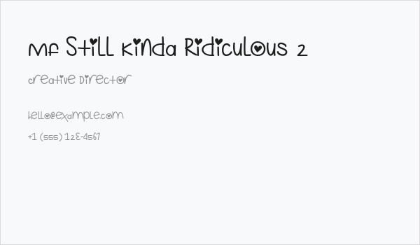 Mf Still Kinda Ridiculous 2 Business Card