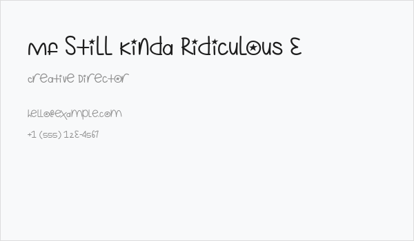 Mf Still Kinda Ridiculous 3 Business Card