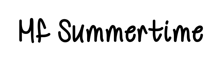 Mf Summertime  Free Fonts Download