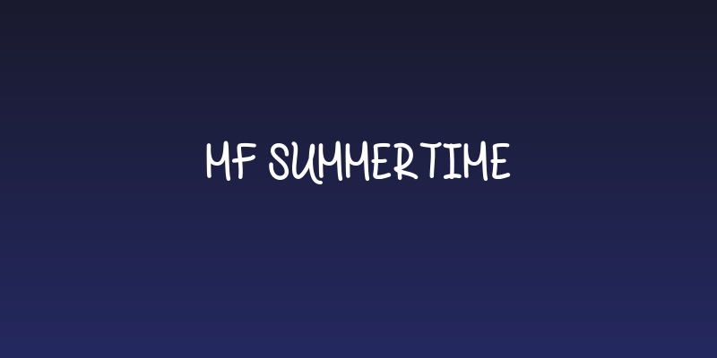 Mf Summertime Social Header