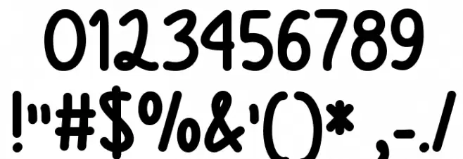 Mf Texas Spring Font OTHER CHARS