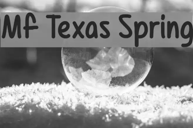 Mf Texas Spring Font examples