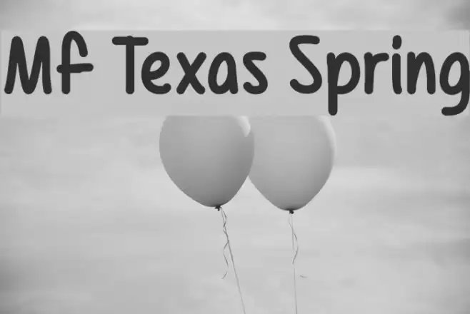 Mf Texas Spring Font examples