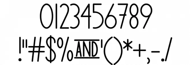 Mf The Curious Cat Font OTHER CHARS