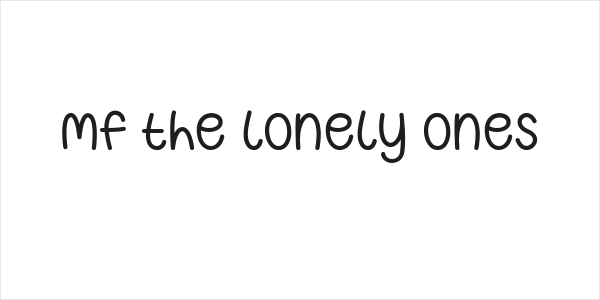 Mf The Lonely Ones Logo