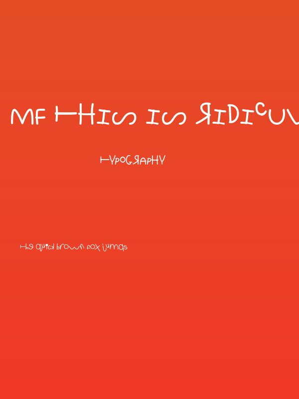 Mf This Is Ridiculous Poster