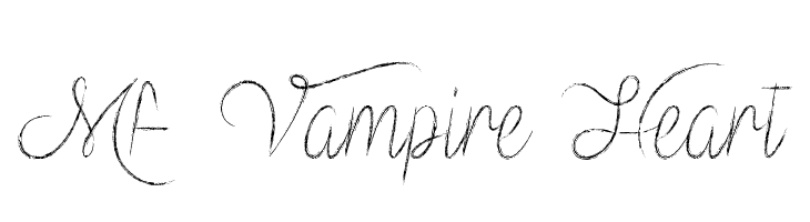 Mf Vampire Heart Font