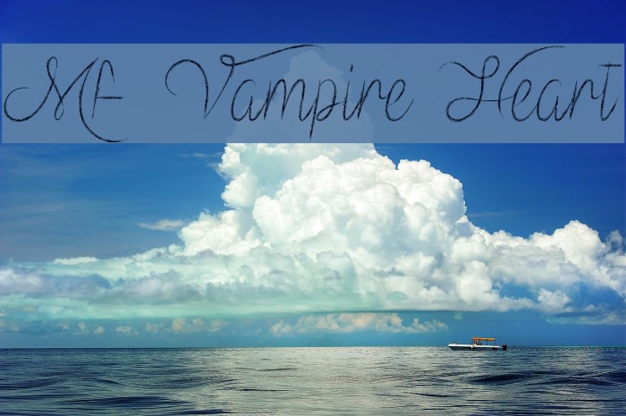 Mf Vampire Heart Font examples