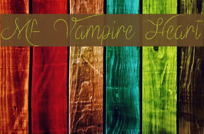 Mf Vampire Heart Font examples