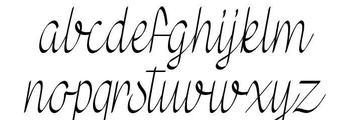 Mf Wedding Bells Font LOWERCASE