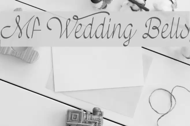 Mf Wedding Bells Font examples