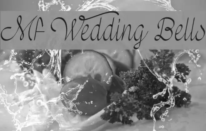 Mf Wedding Bells Font examples