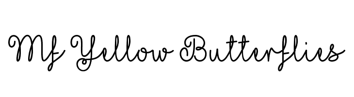 Mf Yellow Butterflies  font caratteri gratis
