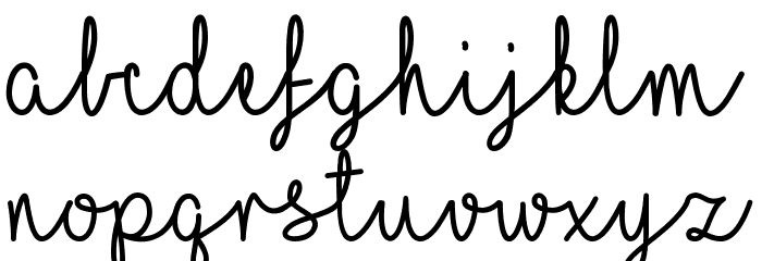 Mf Yellow Butterflies Font LOWERCASE