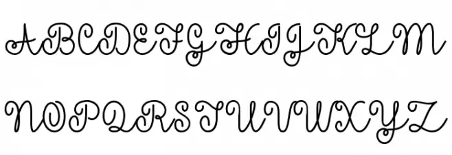 Mf Yellow Butterflies Font UPPERCASE
