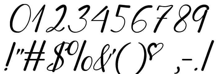 Mf Young & Beautiful Font OTHER CHARS