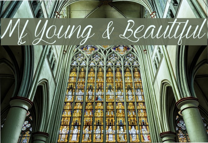 Mf Young & Beautiful Font examples