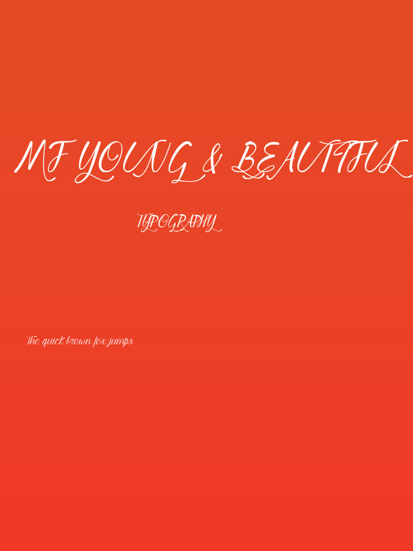 Mf Young & Beautiful Poster