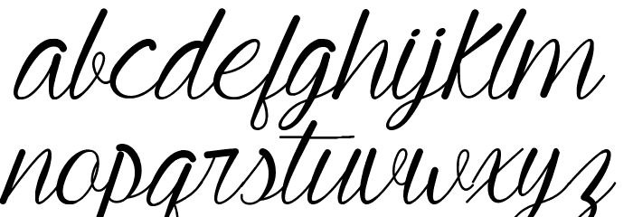 Mf Young & Beautiful Font LOWERCASE