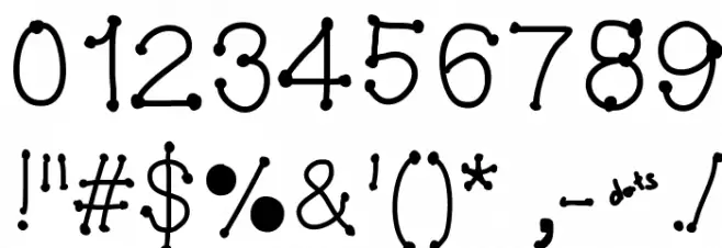 MGDotsandfonts Font OTHER CHARS
