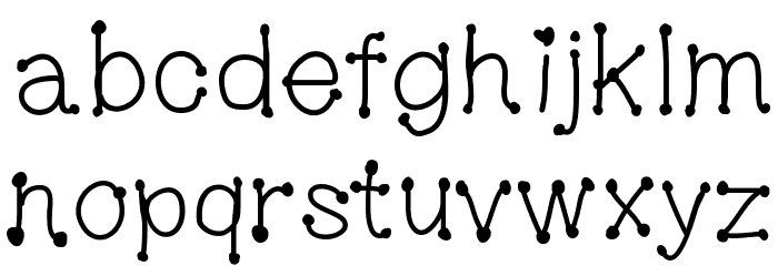 MGDotsandfonts Font LOWERCASE