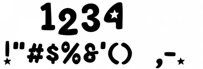 MGF Popstar Personal Use Font OTHER CHARS