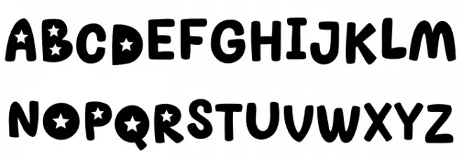 MGF Popstar Personal Use Font UPPERCASE