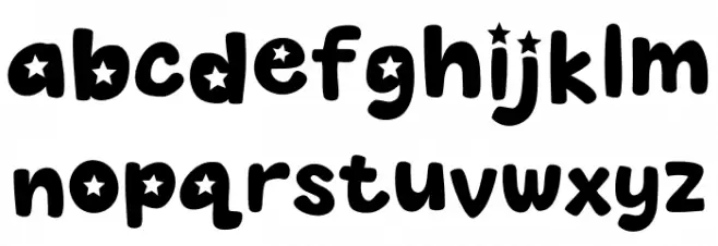 MGF Popstar Personal Use Font LOWERCASE