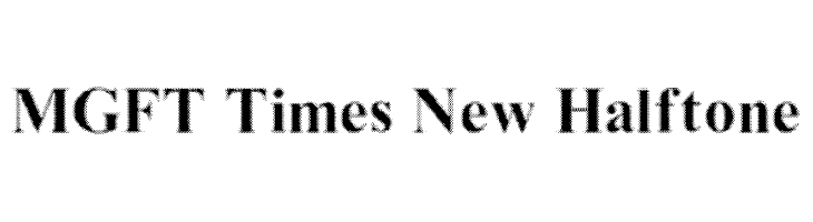 MGFT Times New Halftone  Скачать бесплатные шрифты