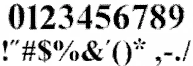 MGFT Times New Halftone Font OTHER CHARS