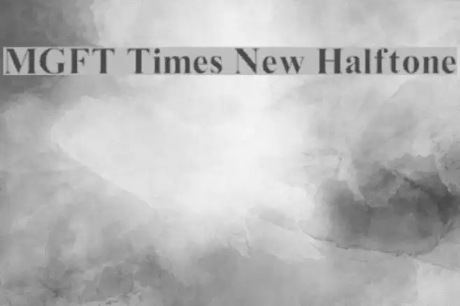MGFT Times New Halftone Example 1